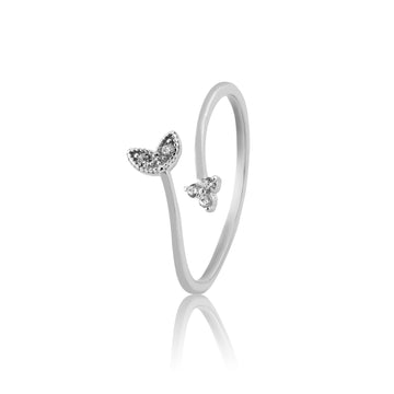 Silver miss class ring