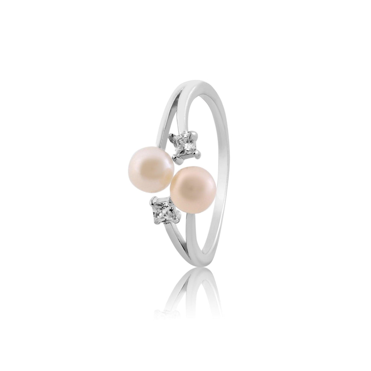 silver pearl ring