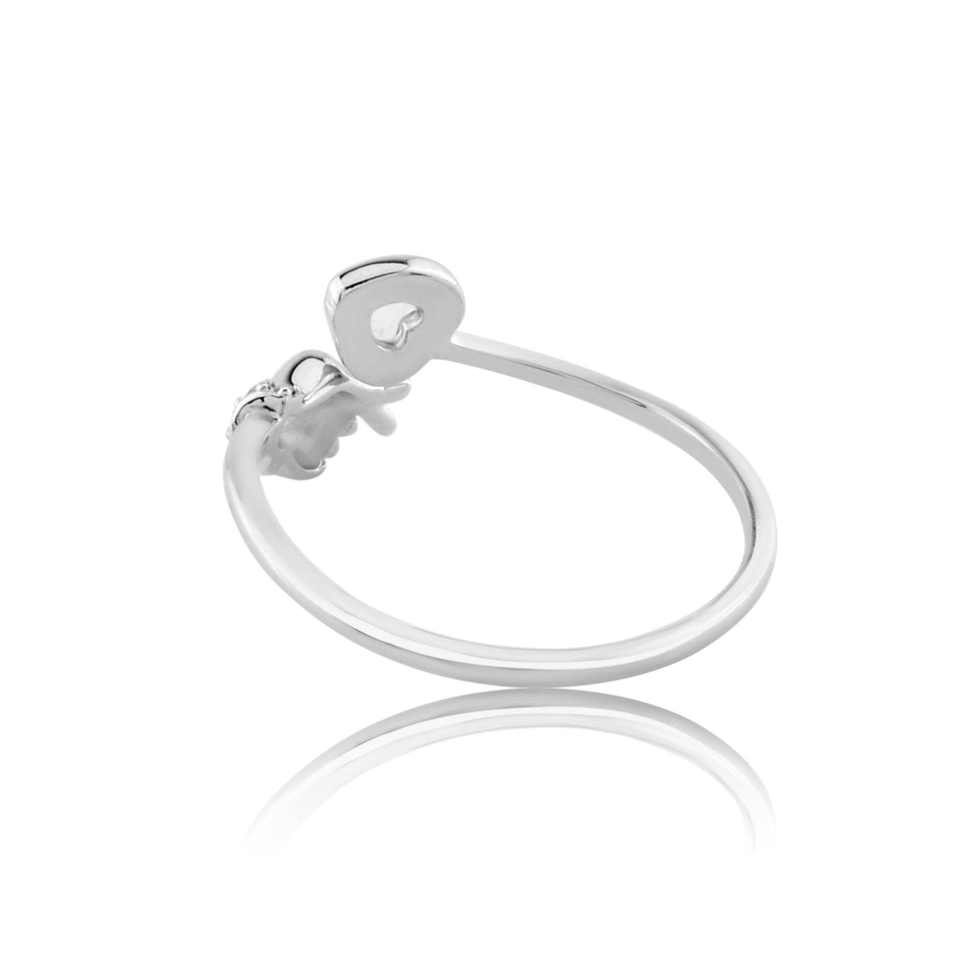 silver love me ring - SAAAR Jewellery