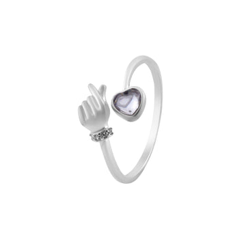 silver love me ring