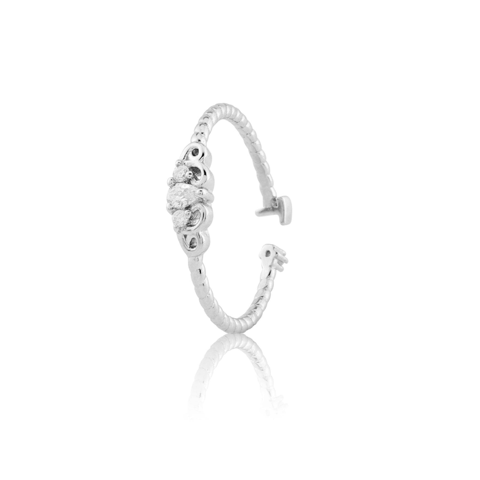 silver shine me ring - SAAAR Jewellery