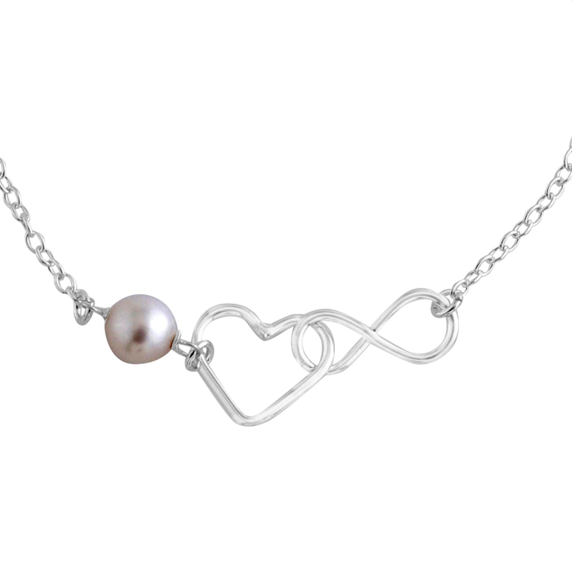 Silver Infinity Heart Bracelet - SAAAR Jewellery