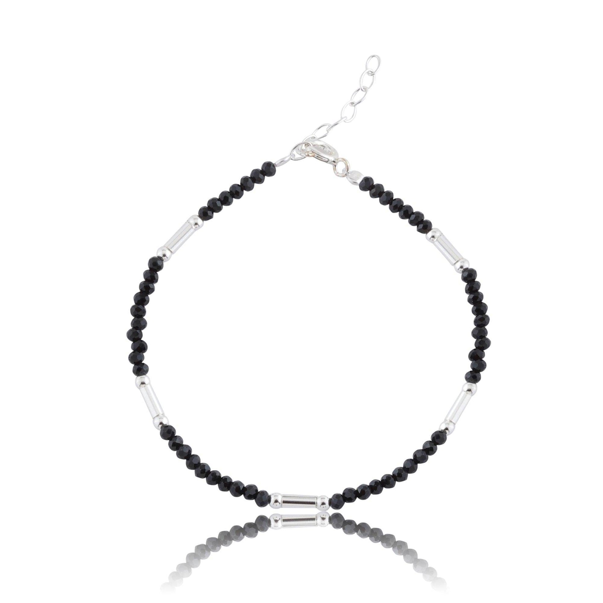 Silver Black & White Bracelet - SAAAR Jewellery