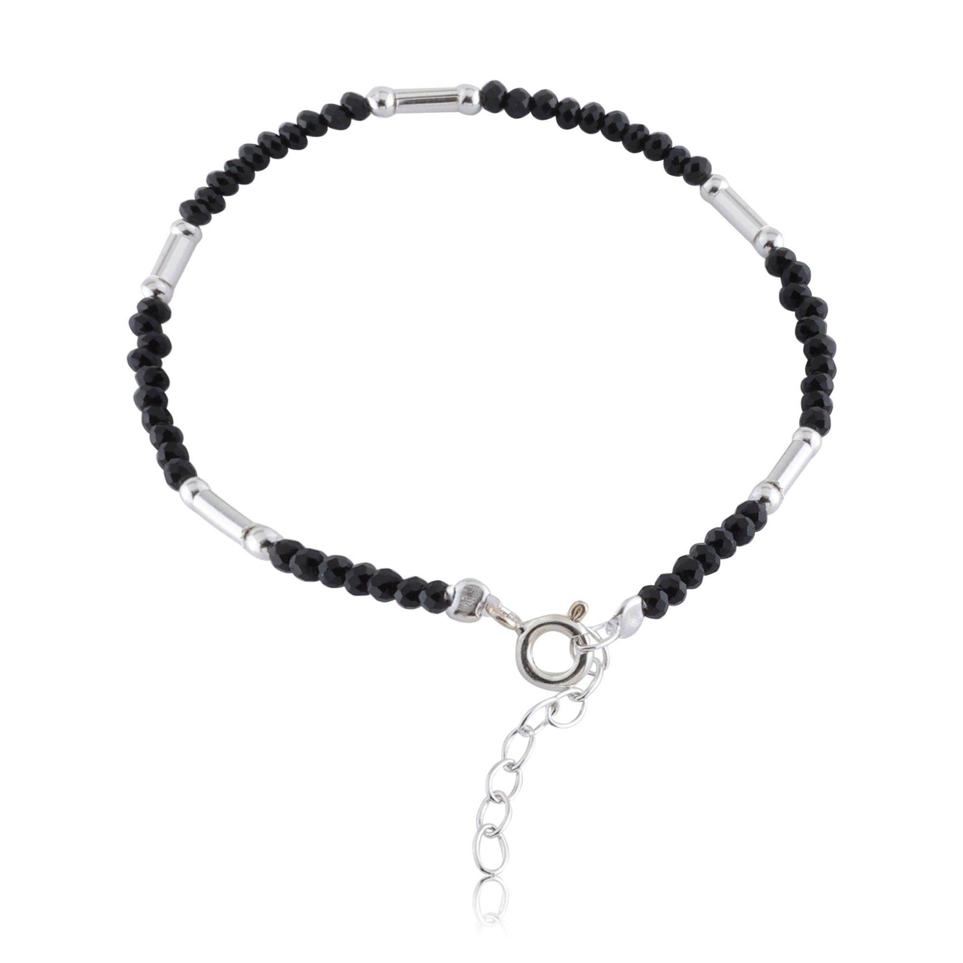 Silver Black & White Bracelet - SAAAR Jewellery