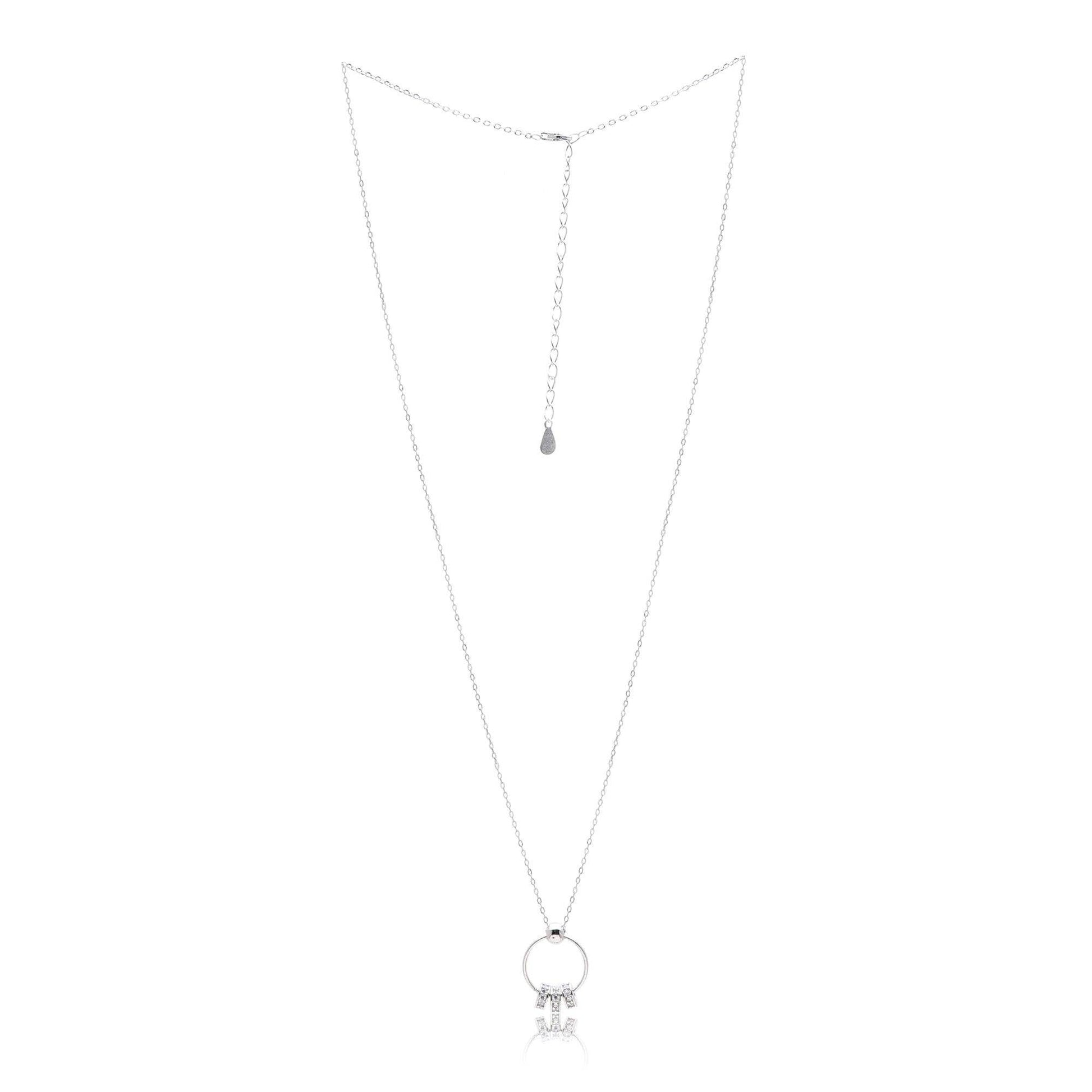 silver stud trio pendant - SAAAR Jewellery