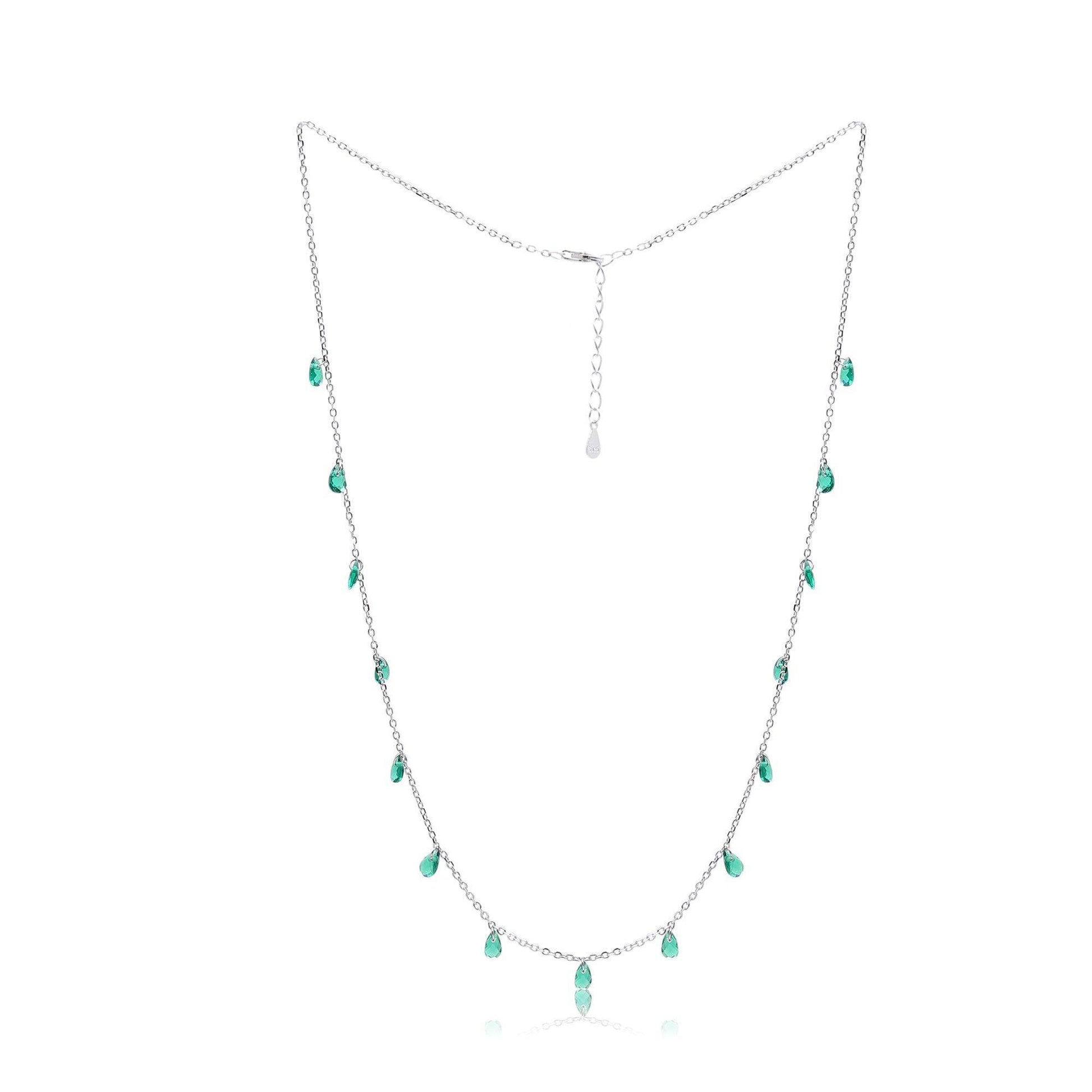 silver shy Delicate Pearl Necklace - SAAAR Jewellery