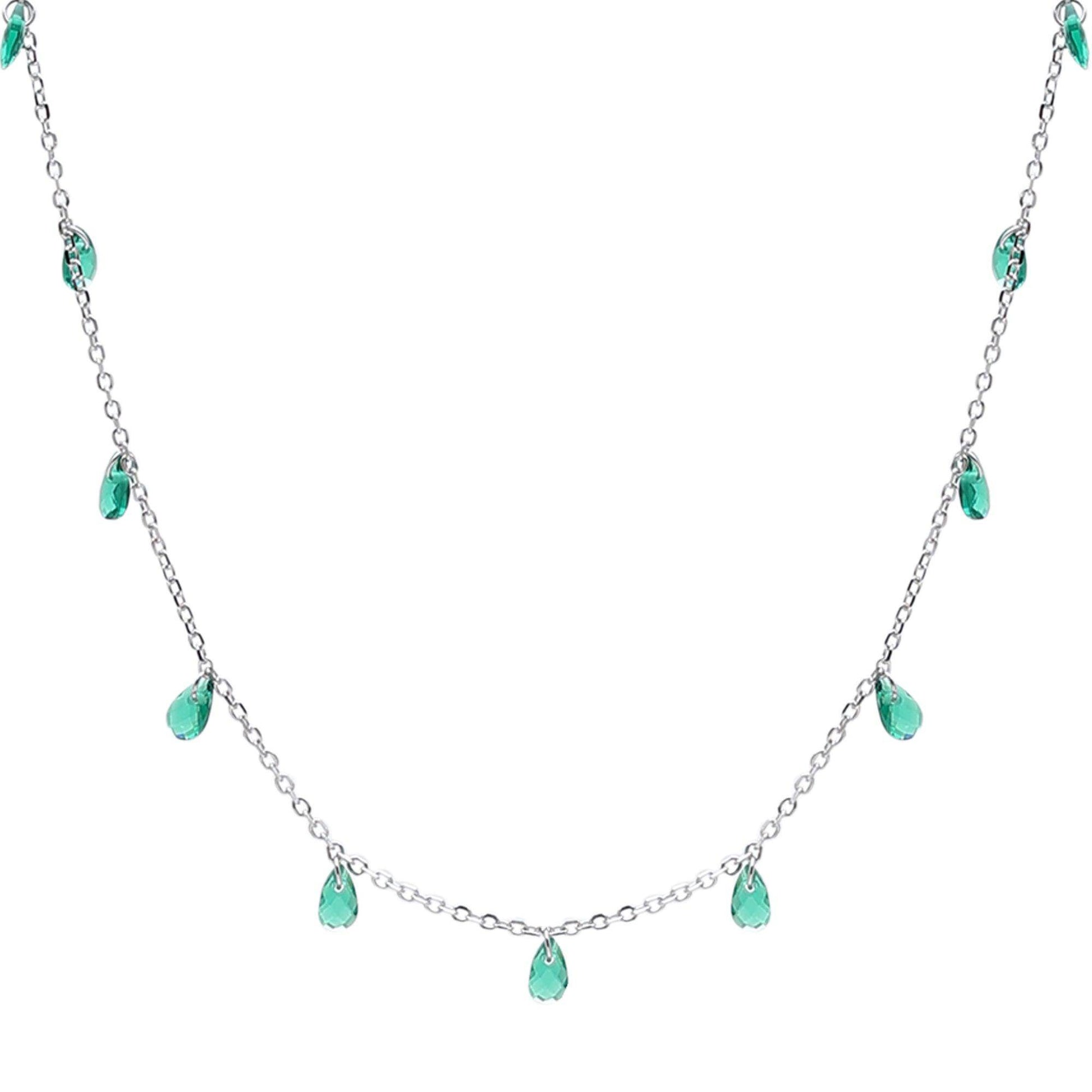 silver shy Delicate Pearl Necklace - SAAAR Jewellery