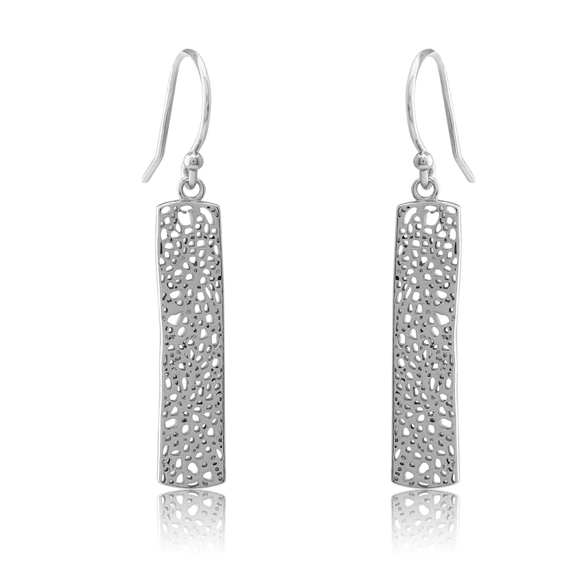 Silver Danglers earrings - SAAAR Jewellery