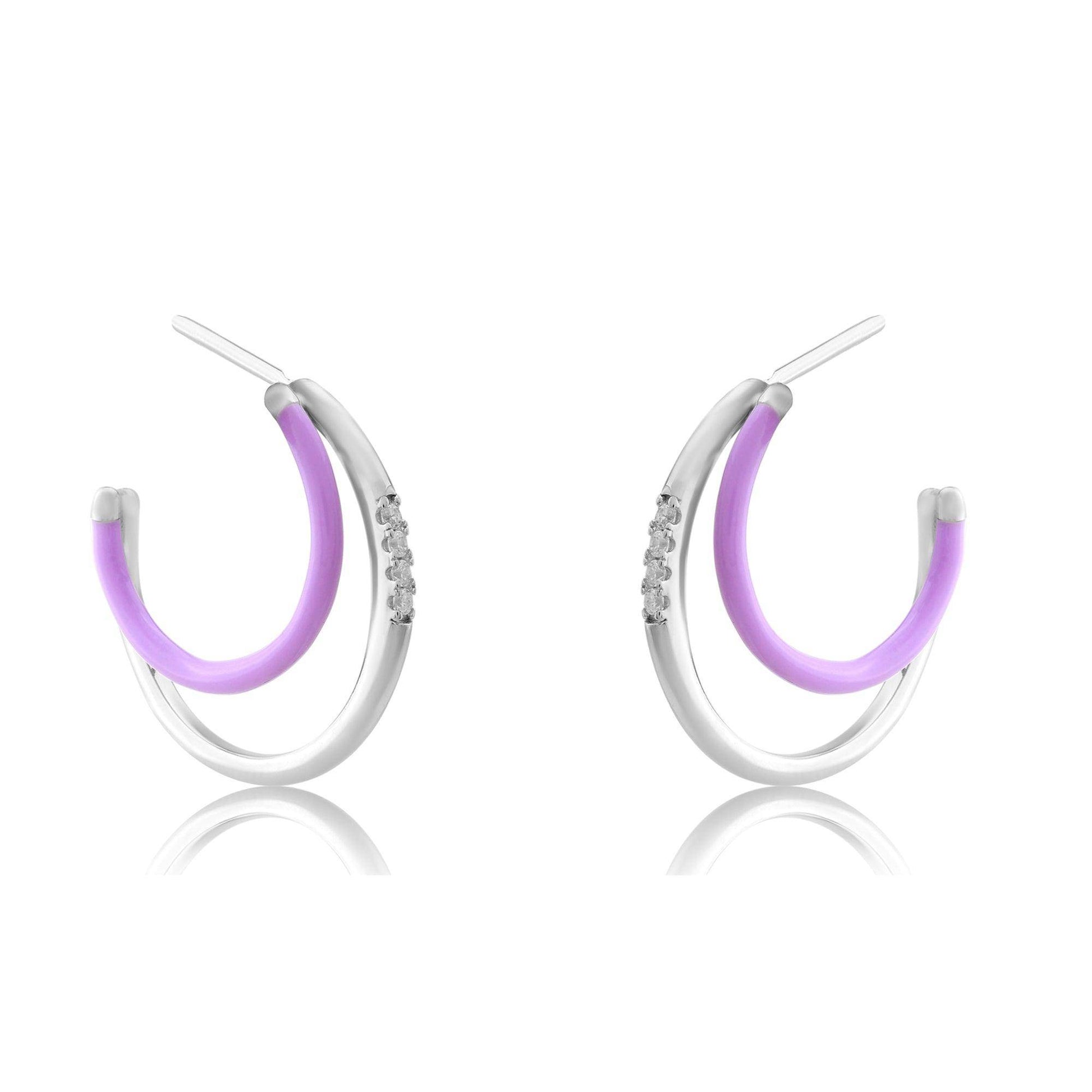 silver everyday earrings - SAAAR Jewellery
