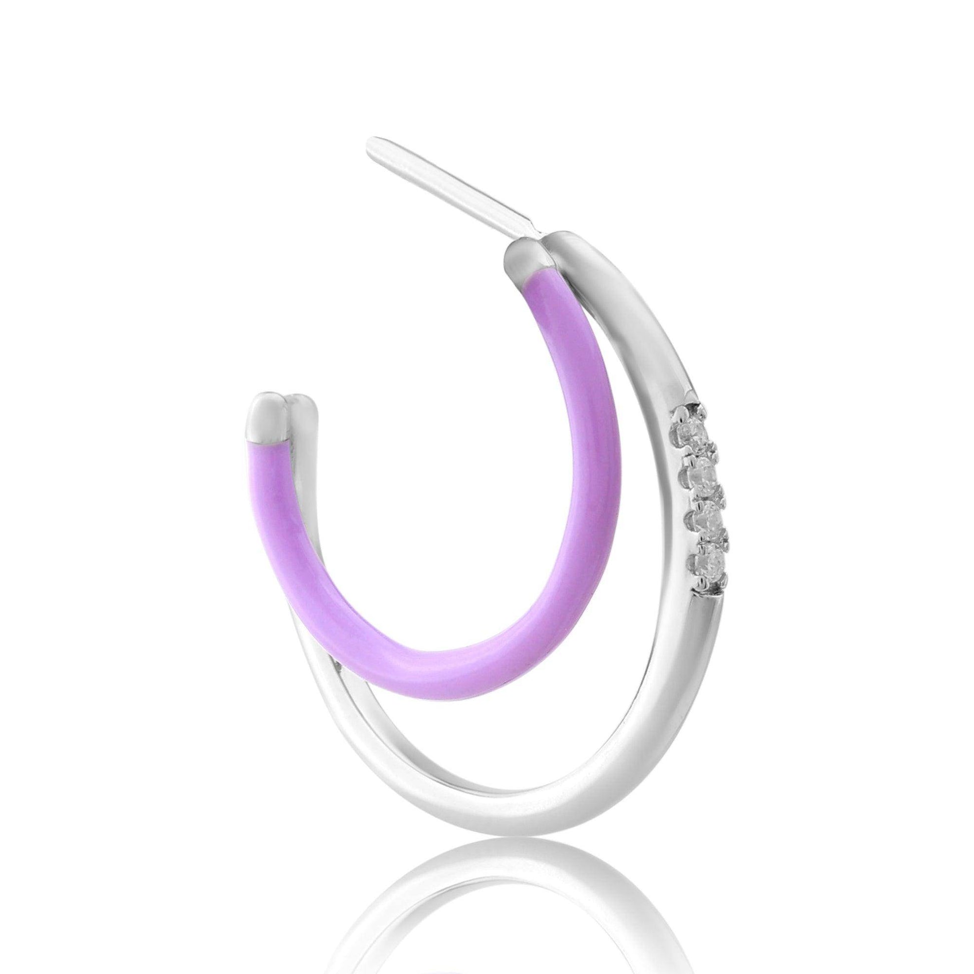 silver everyday earrings - SAAAR Jewellery