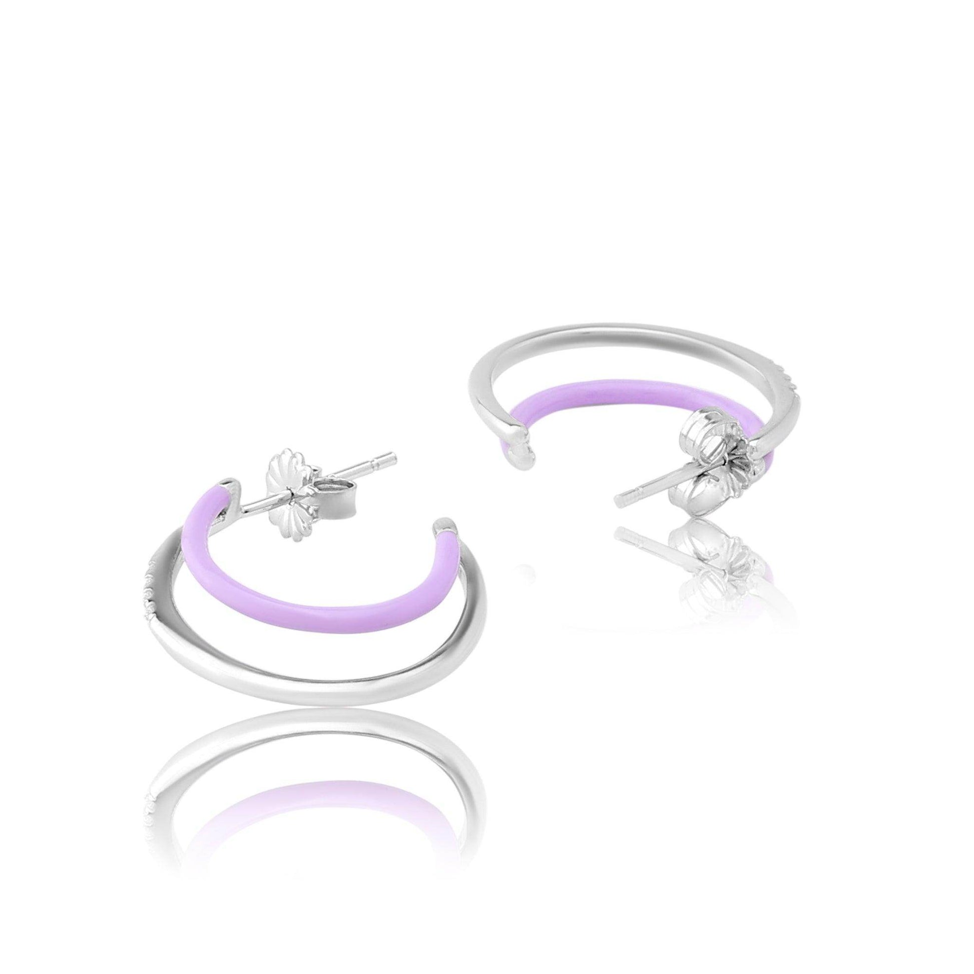 silver everyday earrings - SAAAR Jewellery