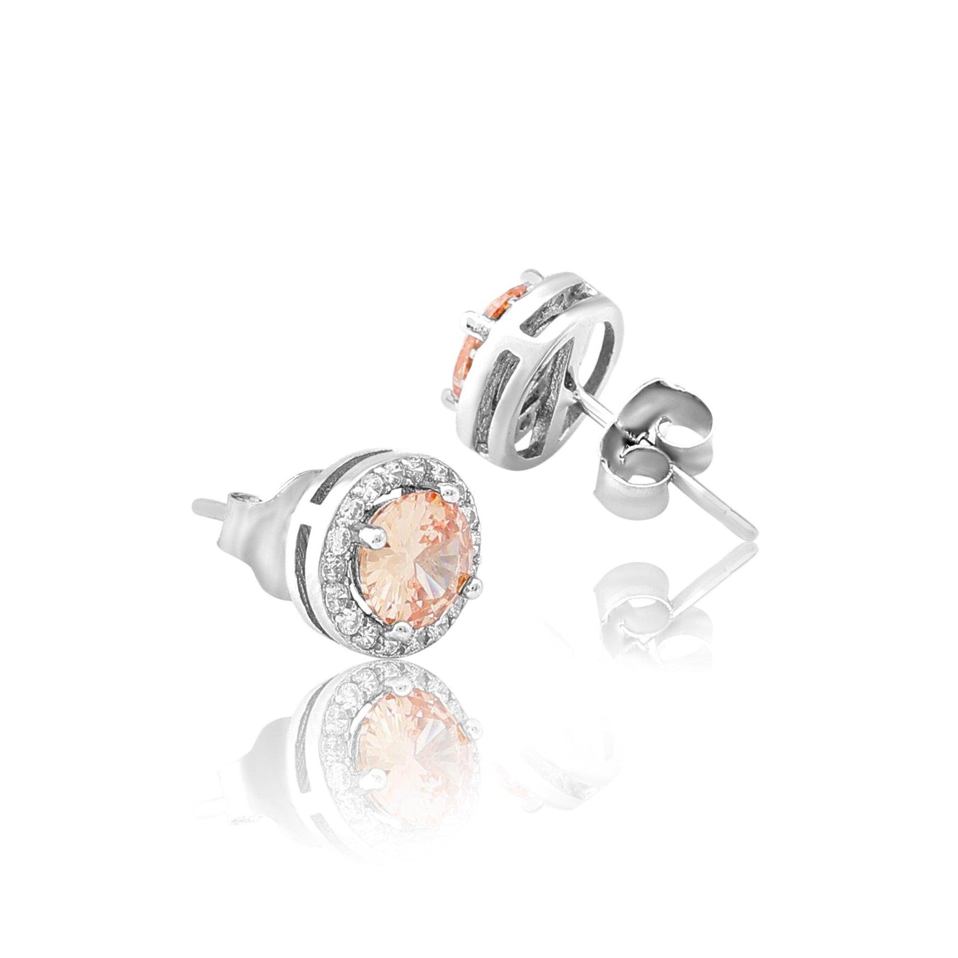 silver shine me saffron studs - SAAAR Jewellery