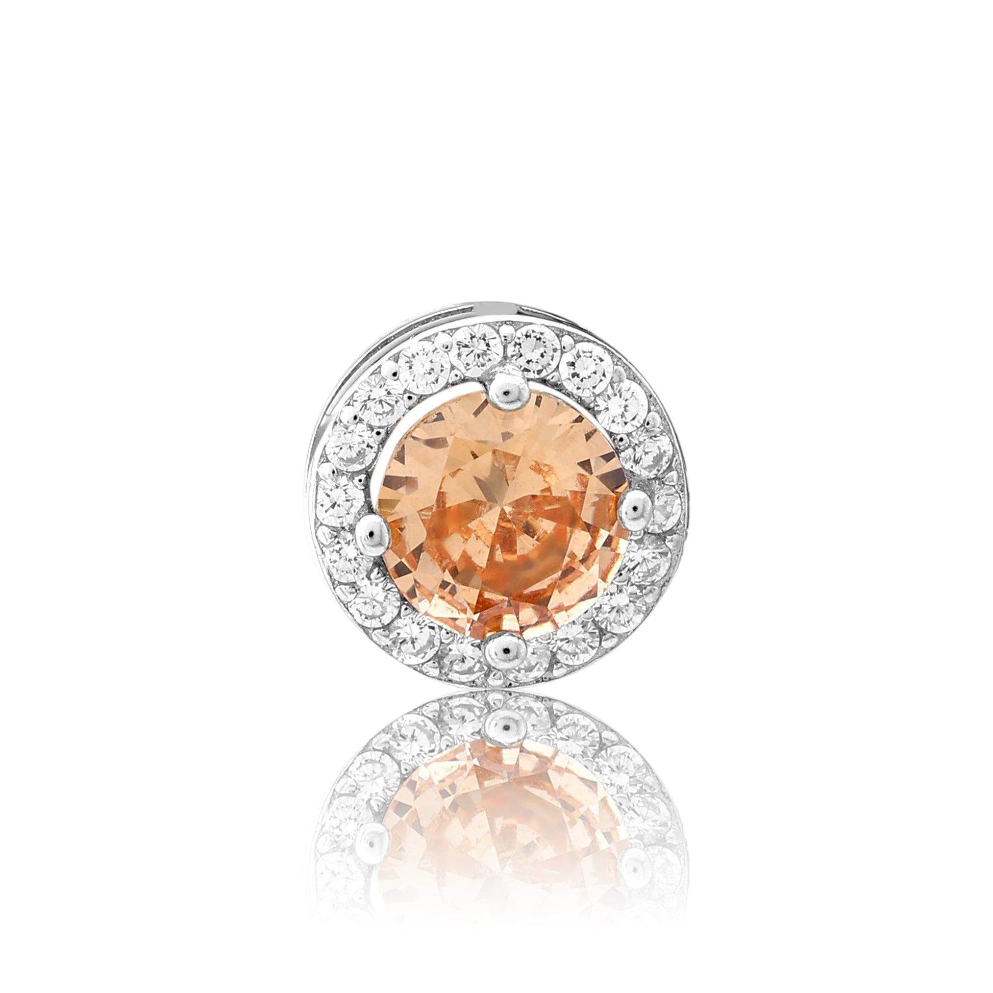 silver shine me saffron studs - SAAAR Jewellery