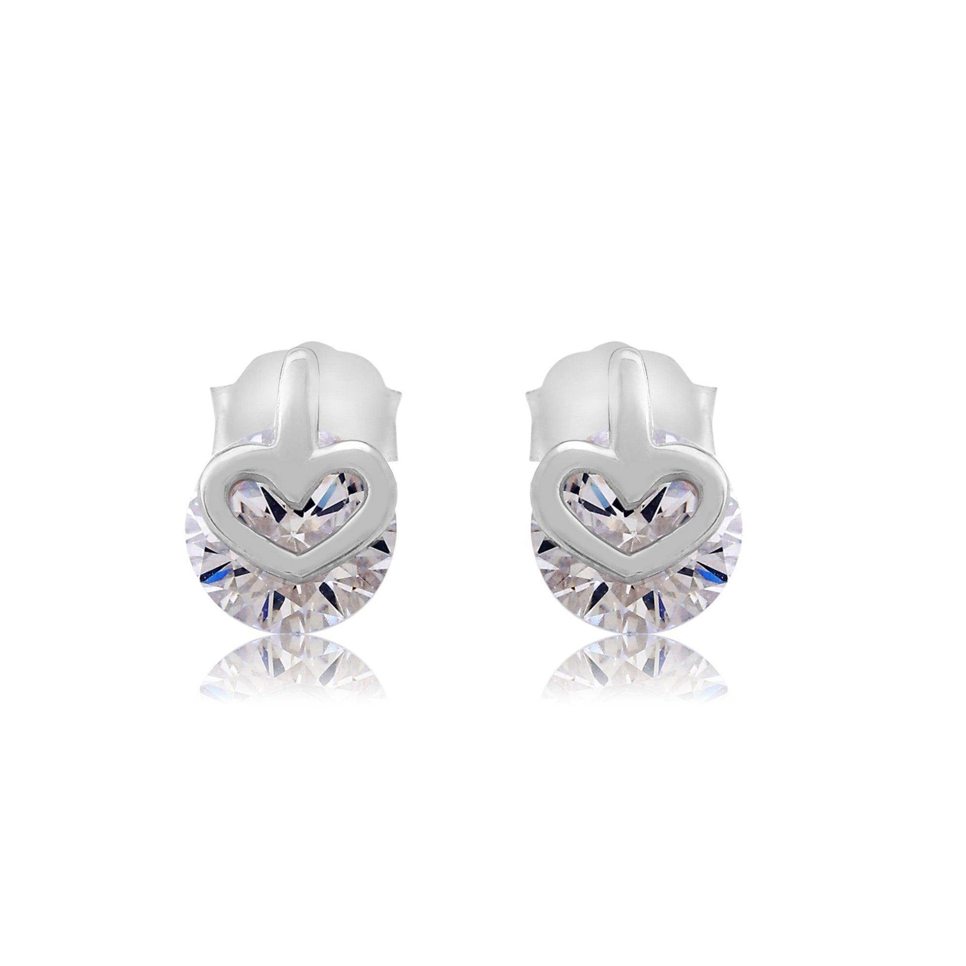 silver everyday studs - SAAAR Jewellery