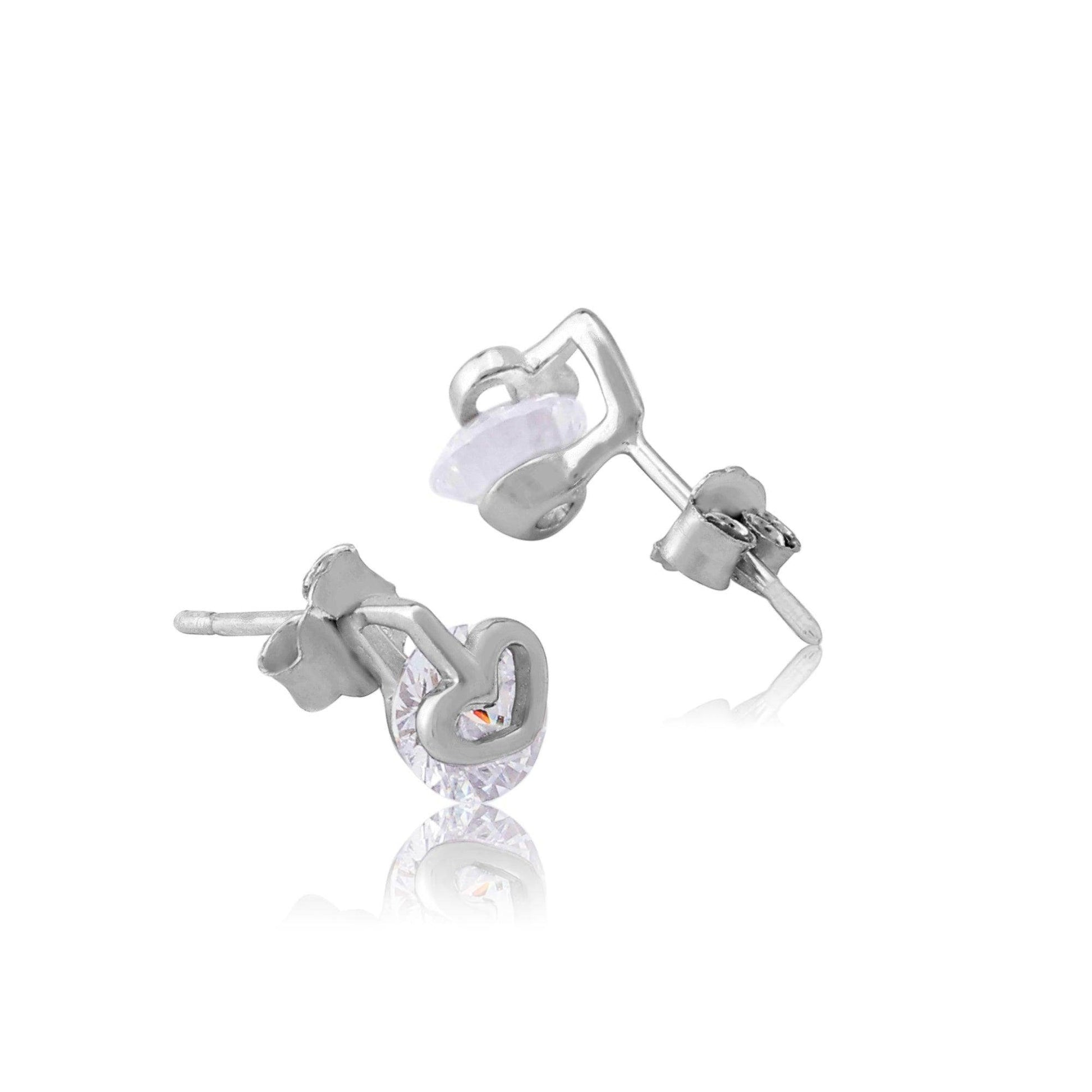 silver everyday studs - SAAAR Jewellery