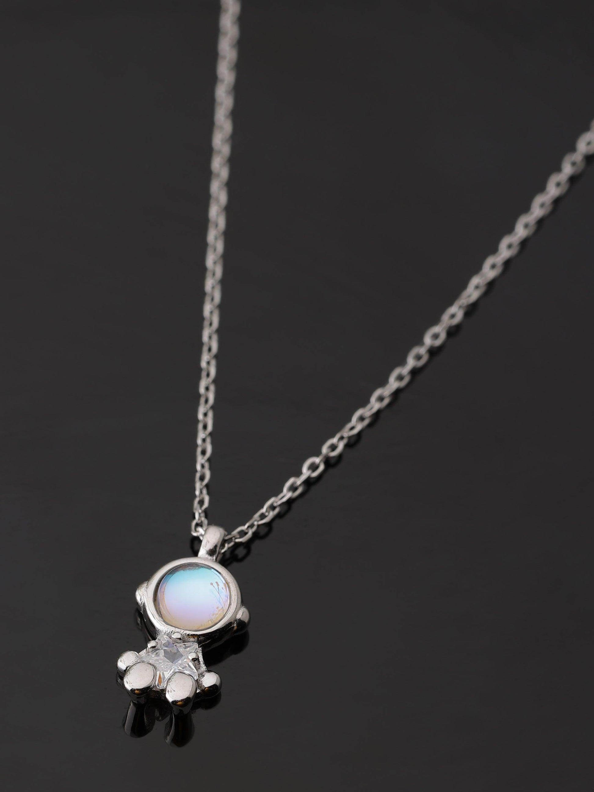 silver give me some space pendant - SAAAR Jewellery
