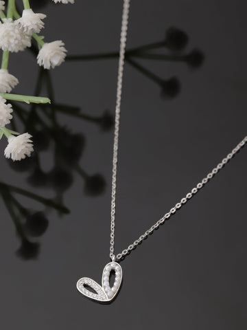Silver feel my heart Pendant
