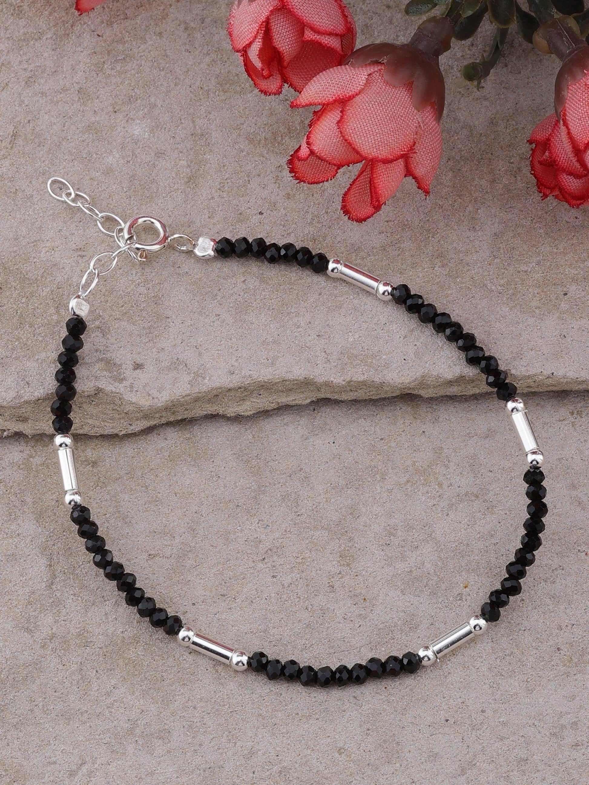 Silver Black & White Bracelet - SAAAR Jewellery