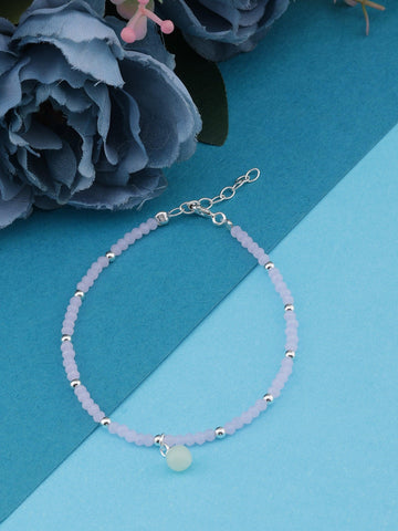 pink pearl drop bracelet