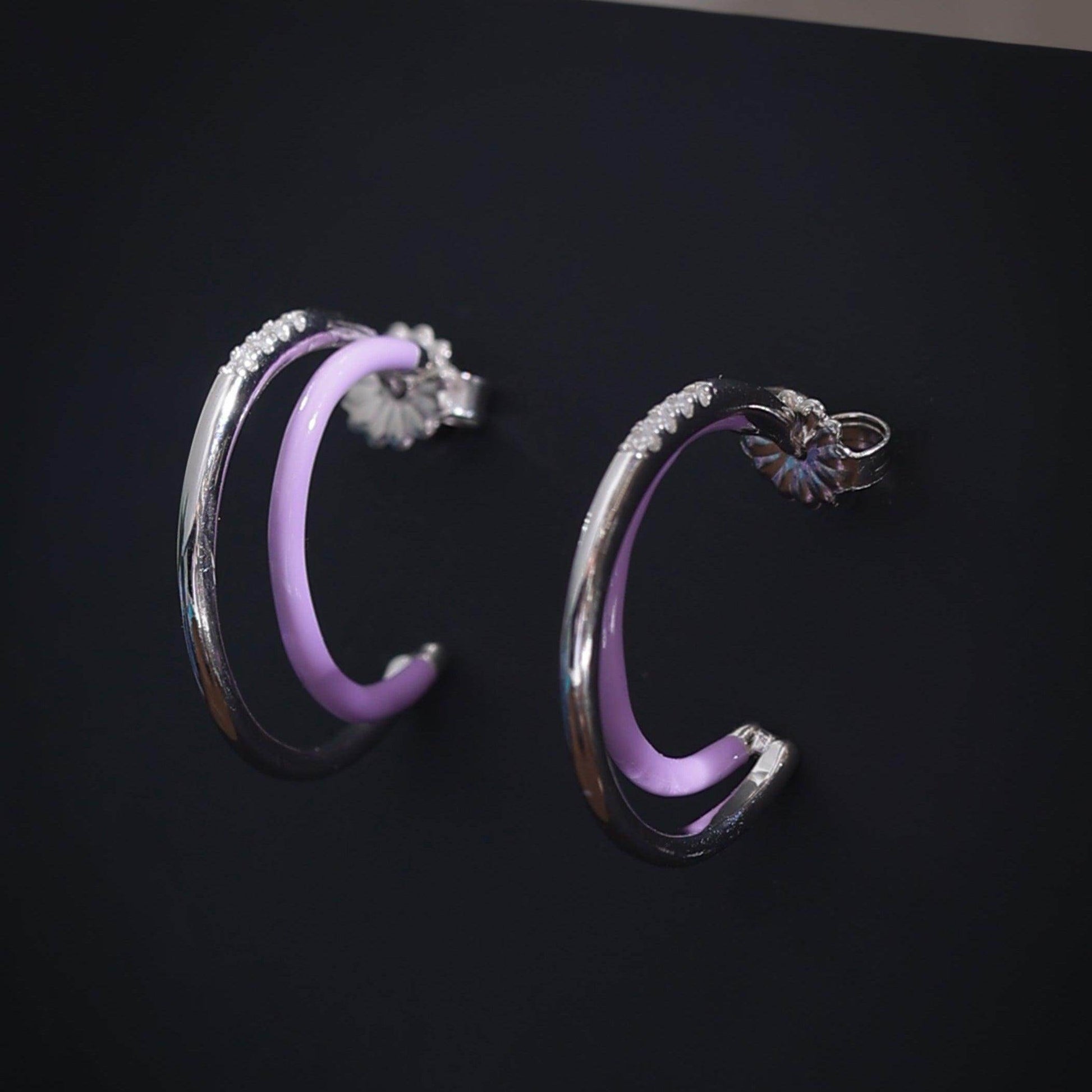 silver everyday earrings - SAAAR Jewellery