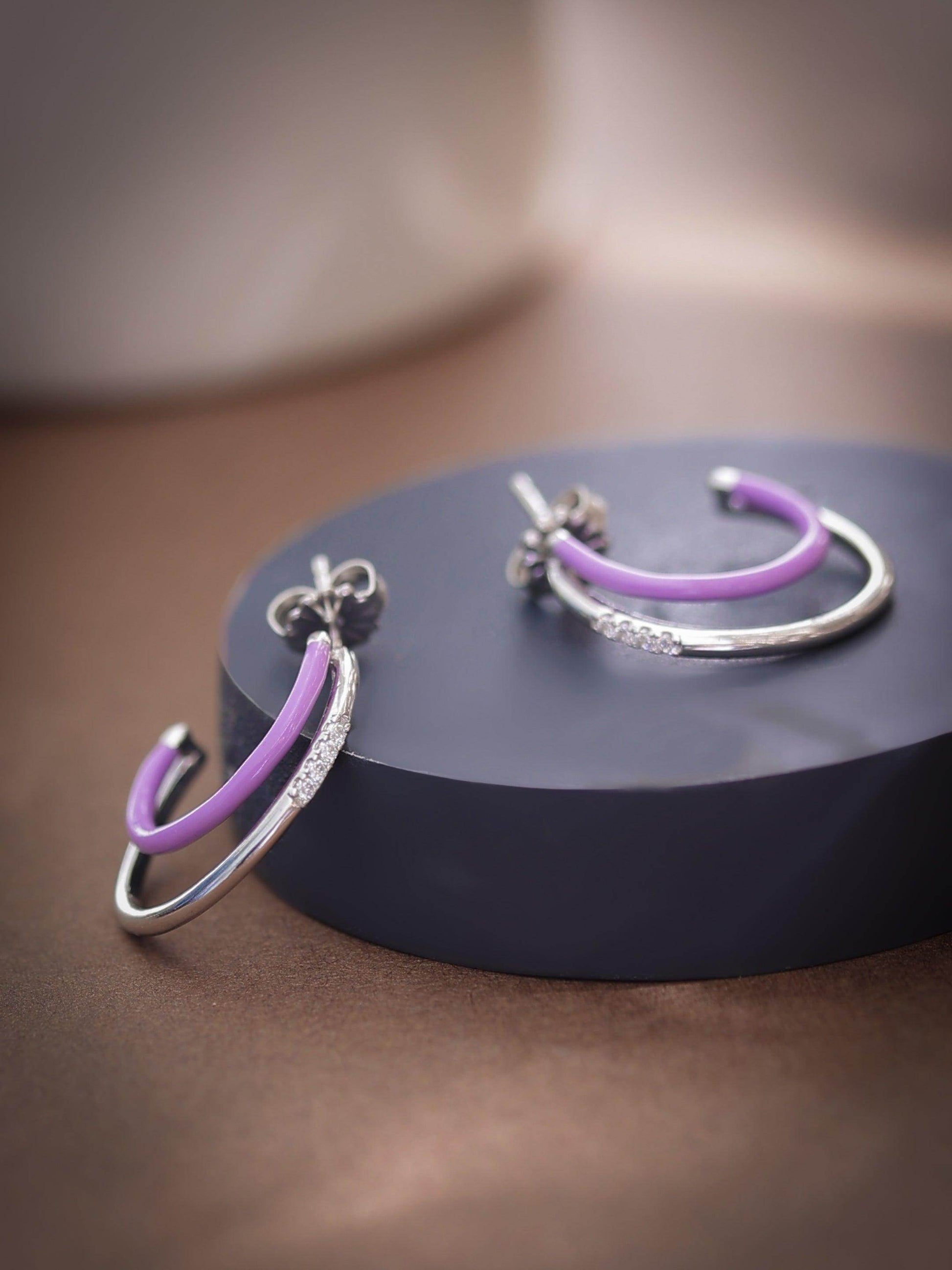 silver everyday earrings - SAAAR Jewellery