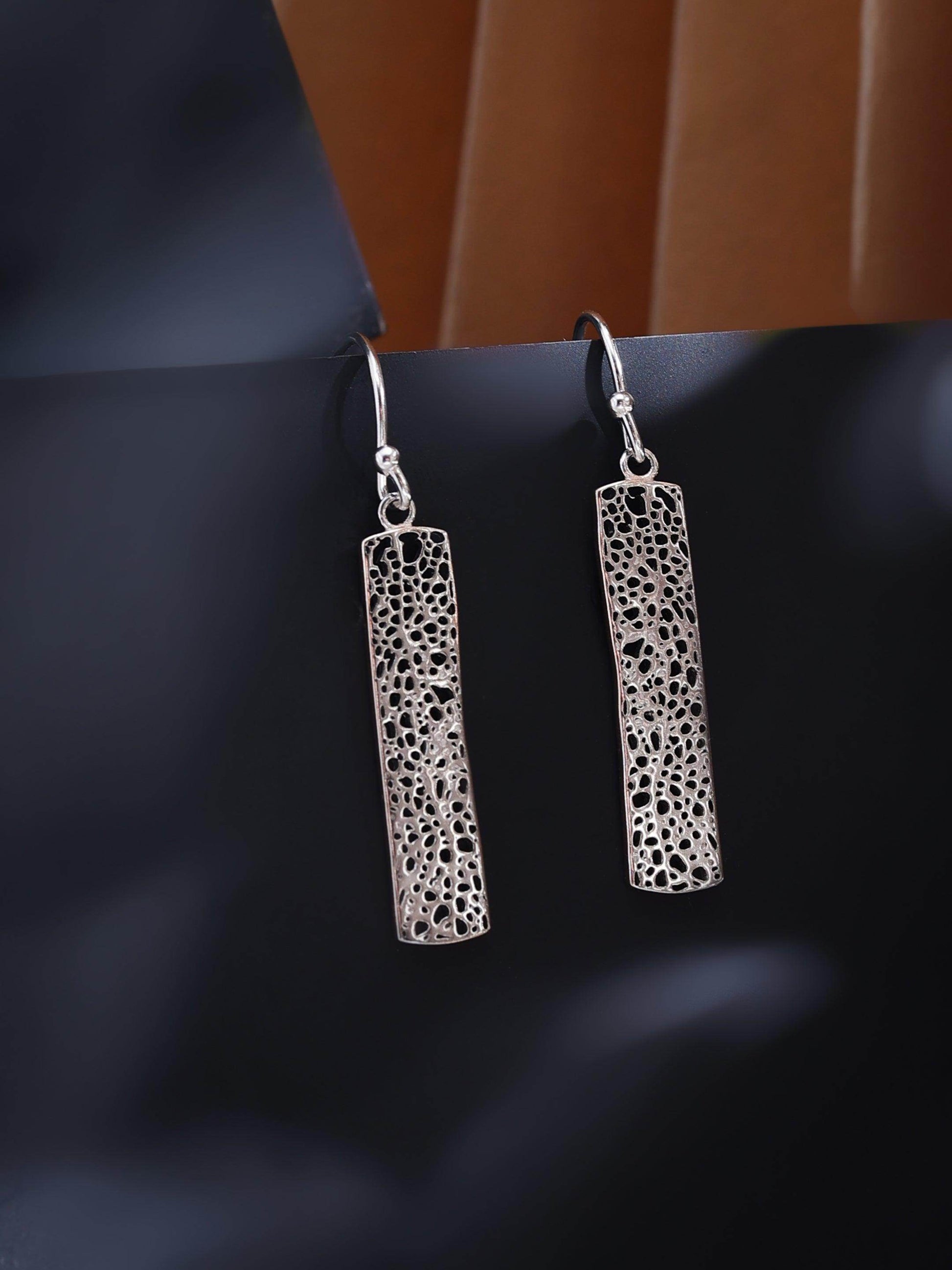 Silver Danglers earrings - SAAAR Jewellery