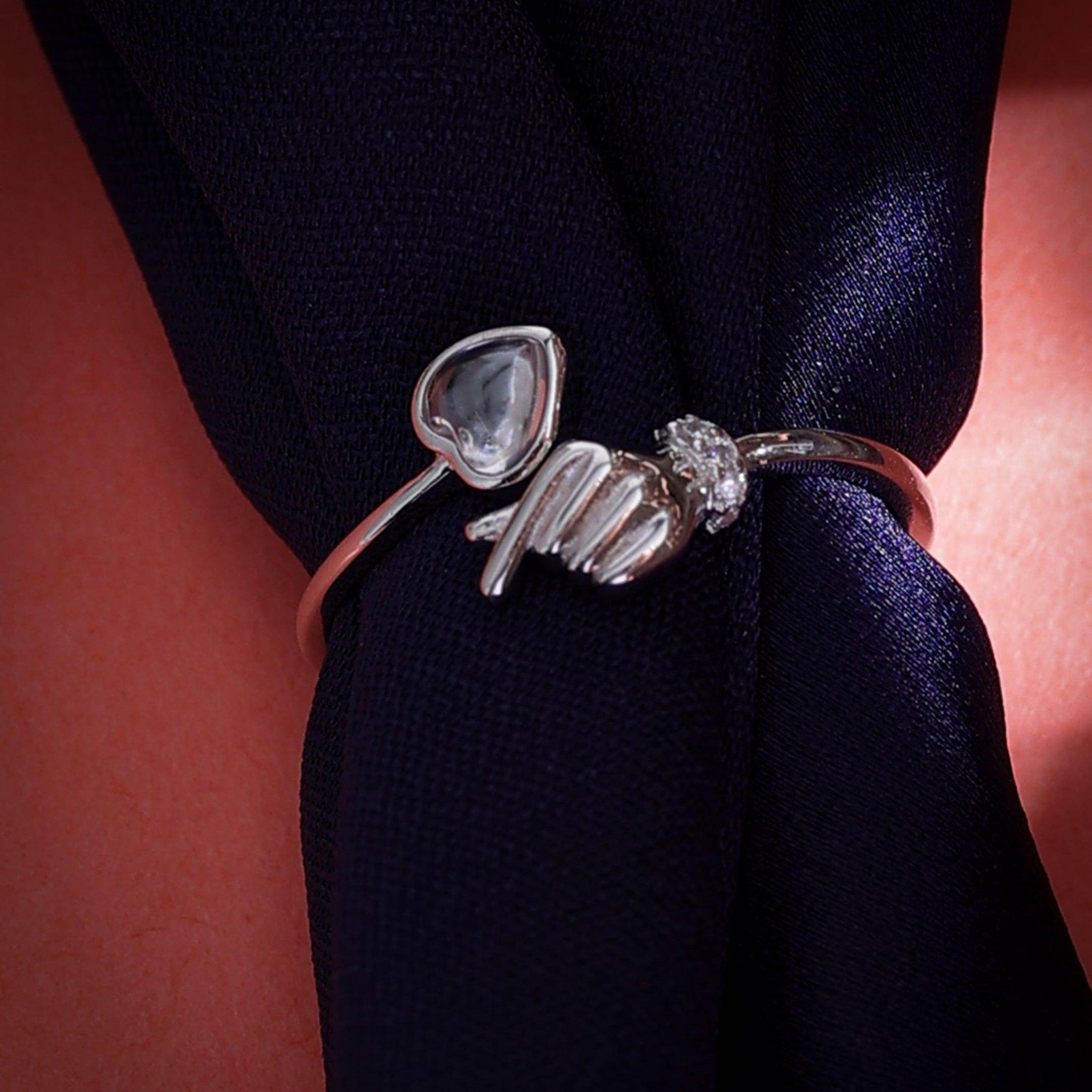 silver love me ring - SAAAR Jewellery