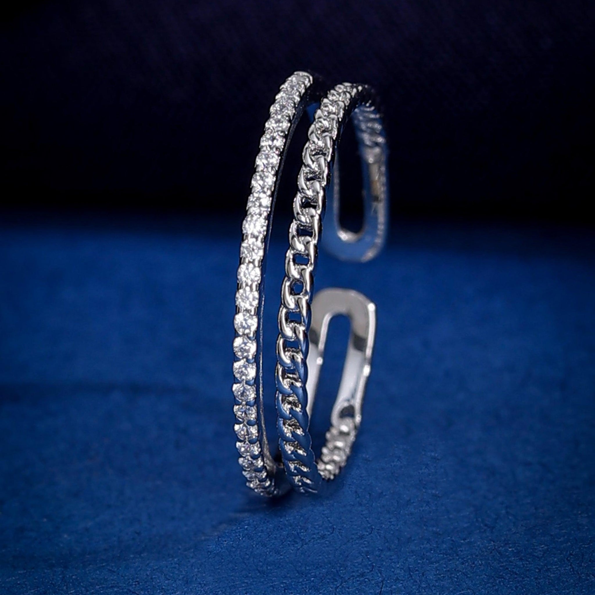 silver everyday band ring