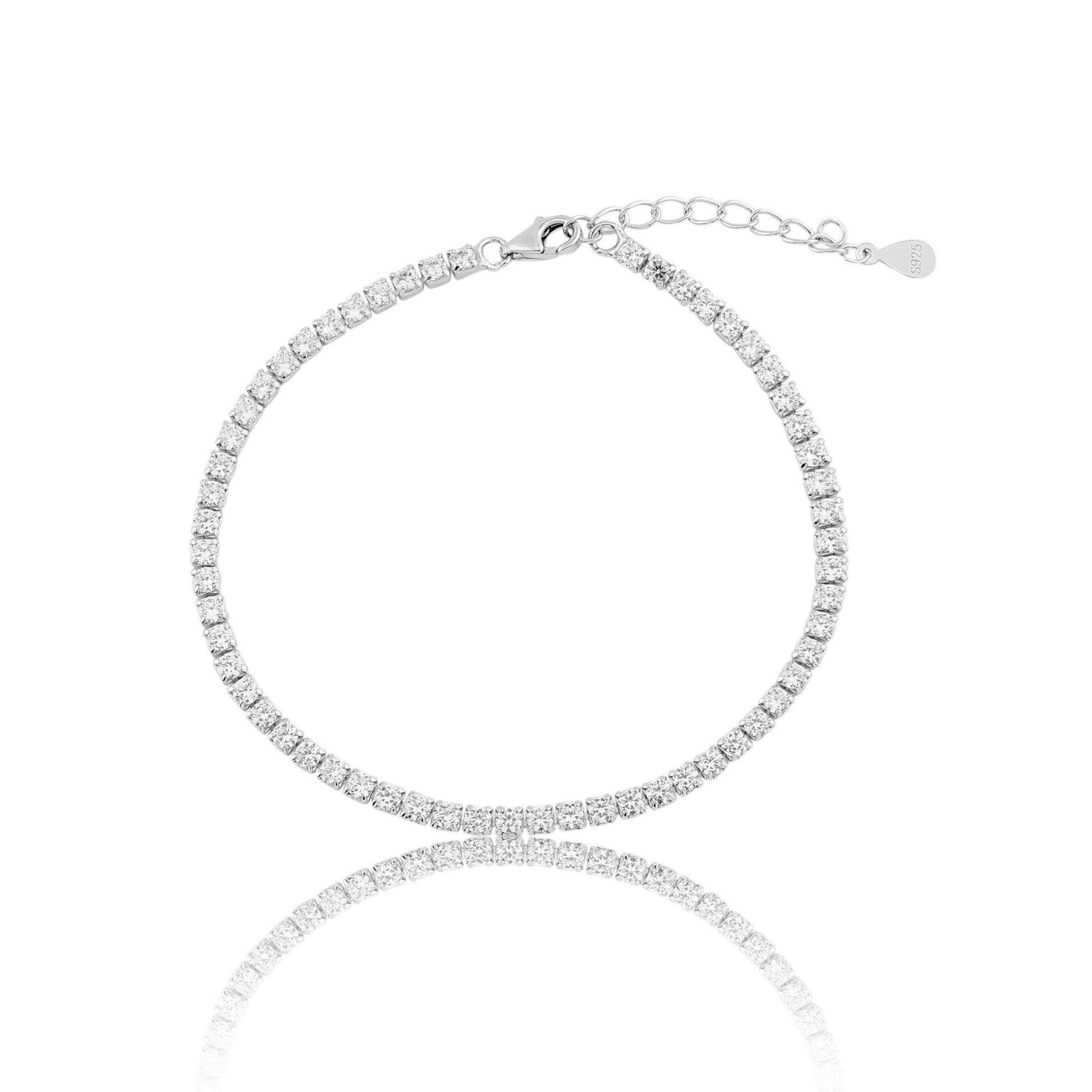 Silver Zircon Tennis Bracelet - SAAAR Jewellery