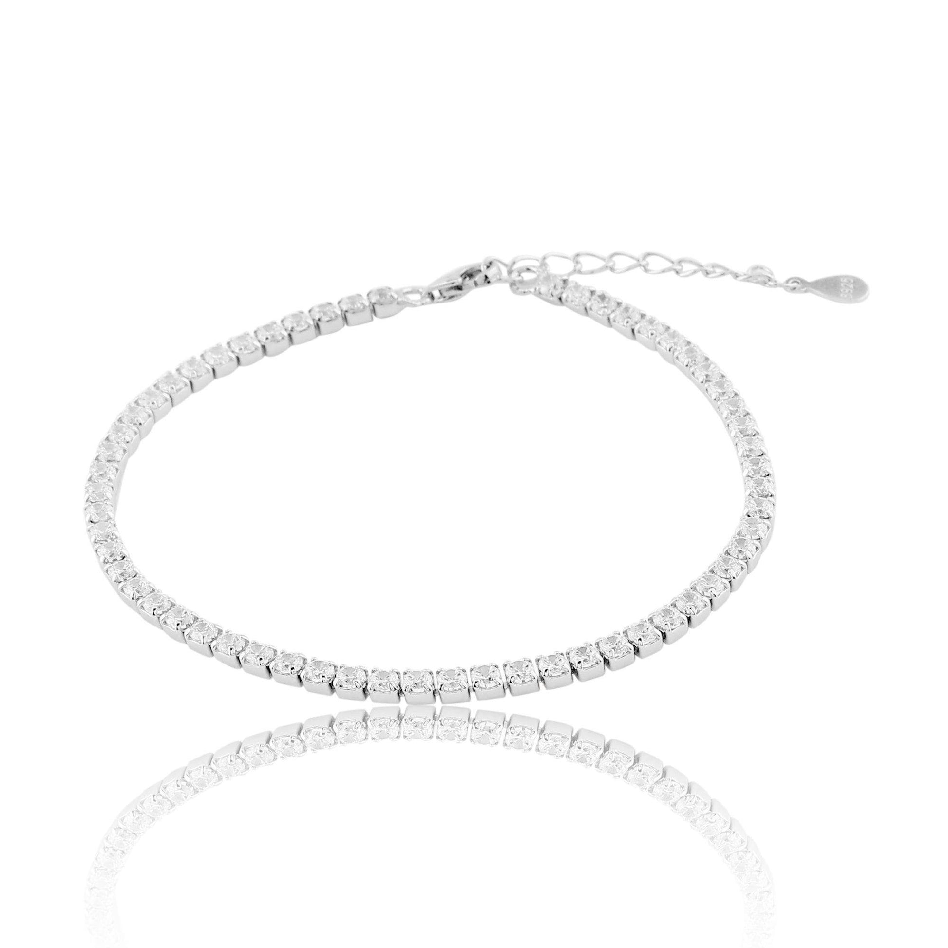 Silver Zircon Tennis Bracelet - SAAAR Jewellery