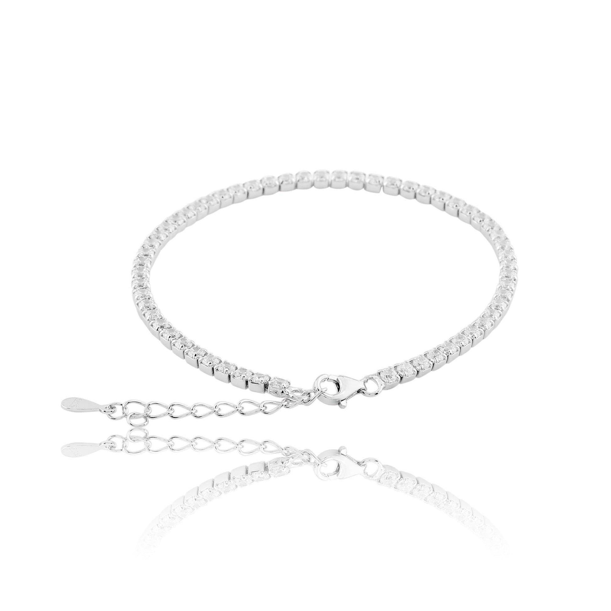 Silver Zircon Tennis Bracelet - SAAAR Jewellery