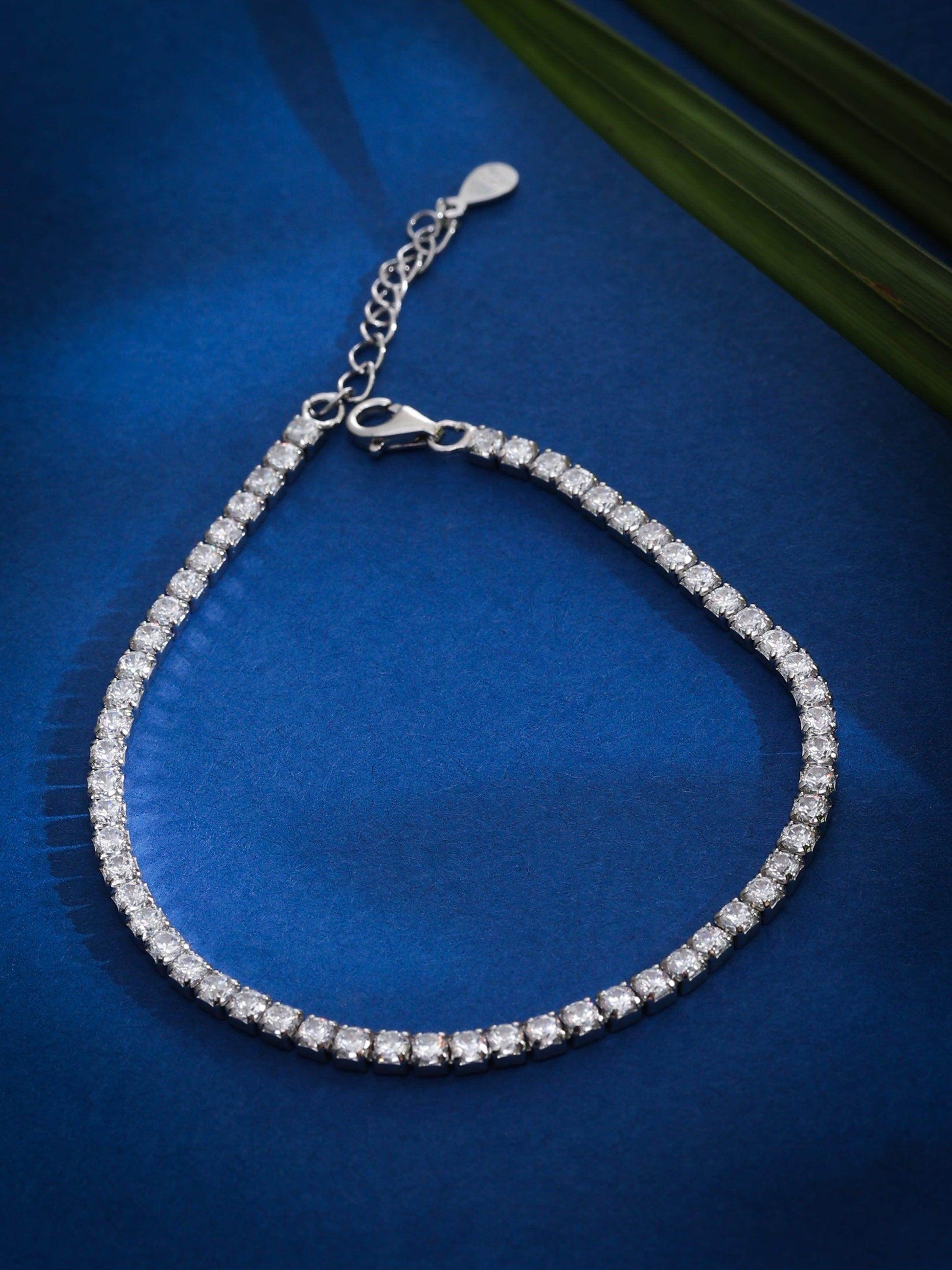 Silver Zircon Tennis Bracelet - SAAAR Jewellery