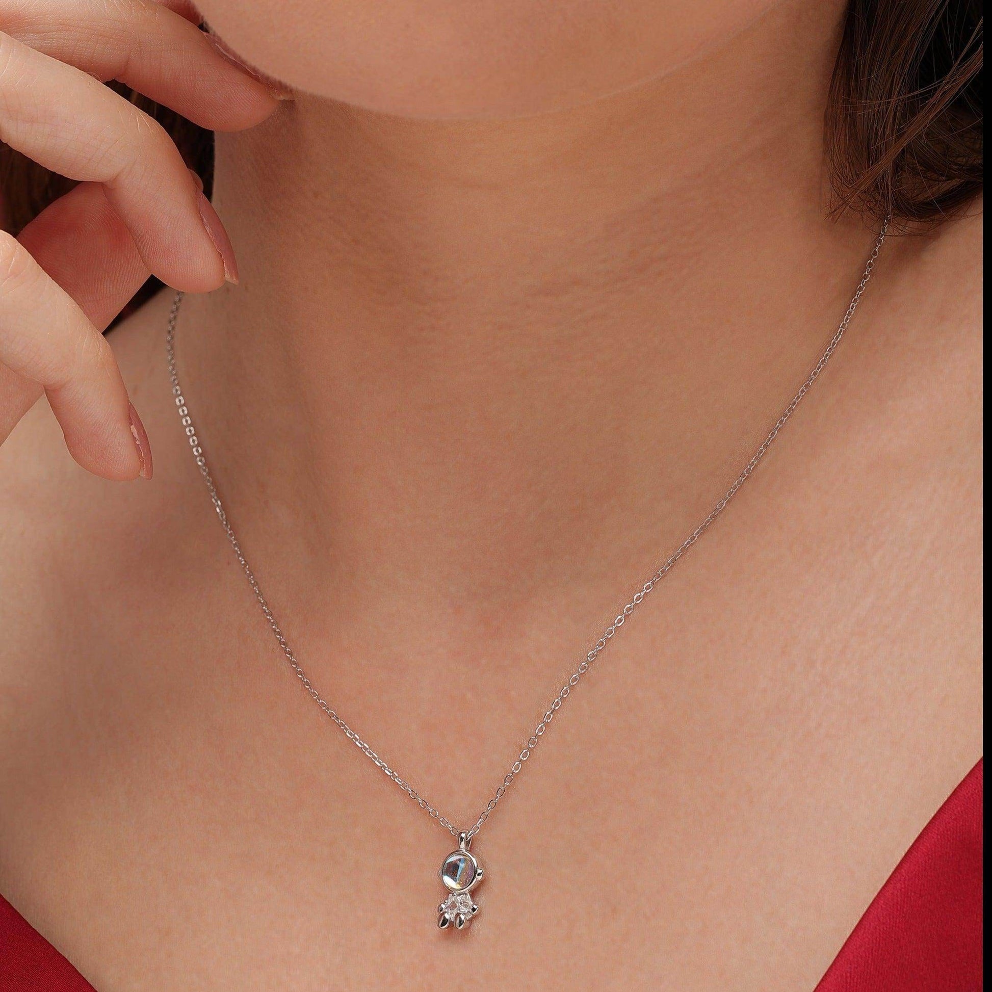 silver give me some space pendant - SAAAR Jewellery