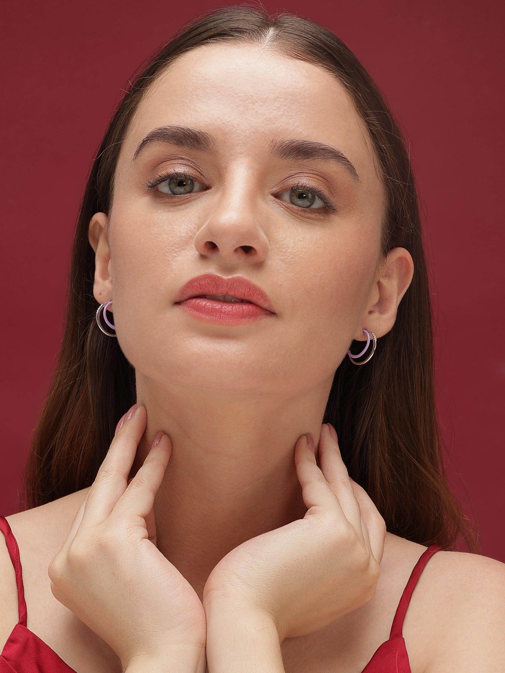 silver everyday earrings - SAAAR Jewellery