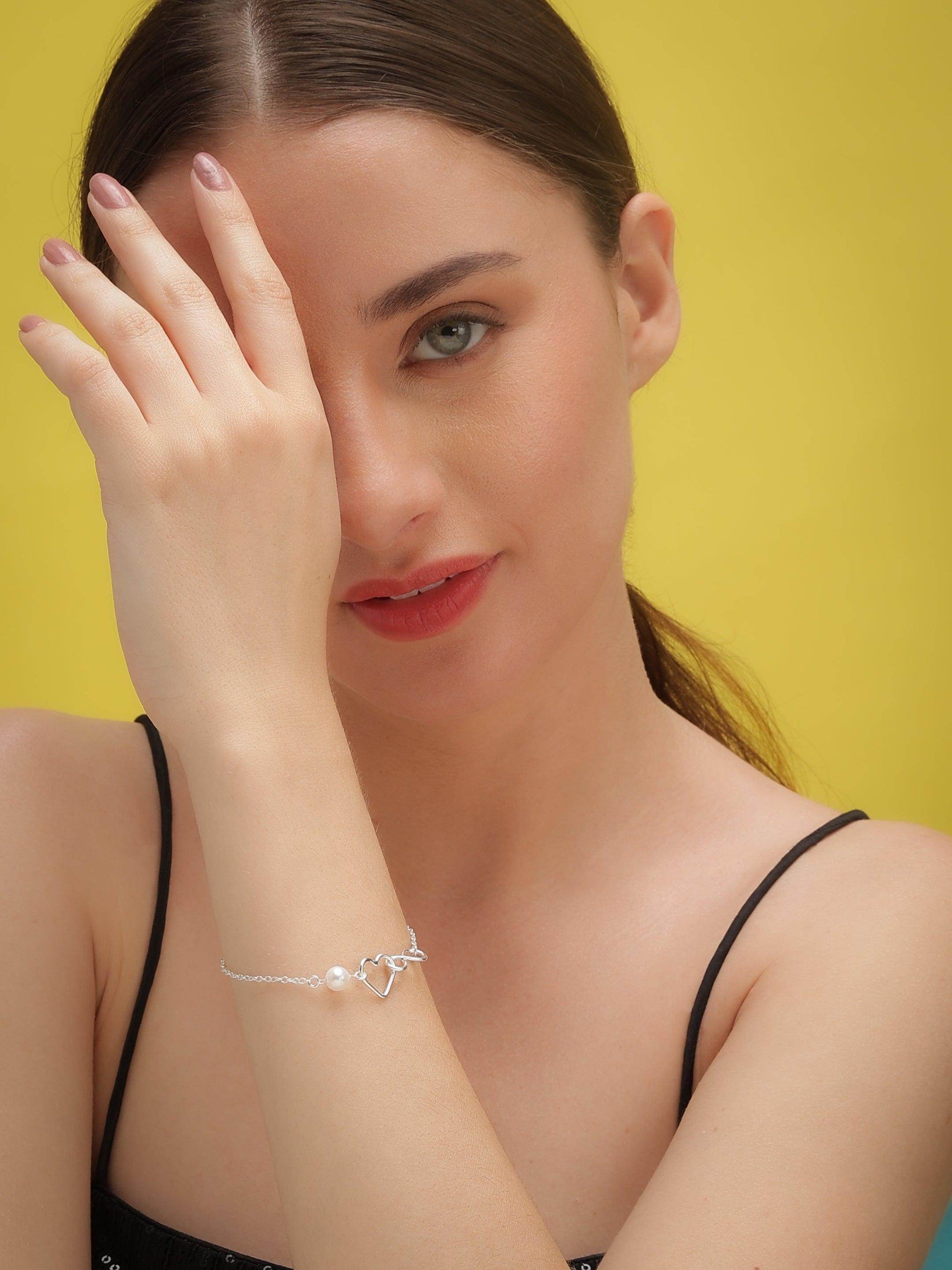 Silver Infinity Heart Bracelet - SAAAR Jewellery