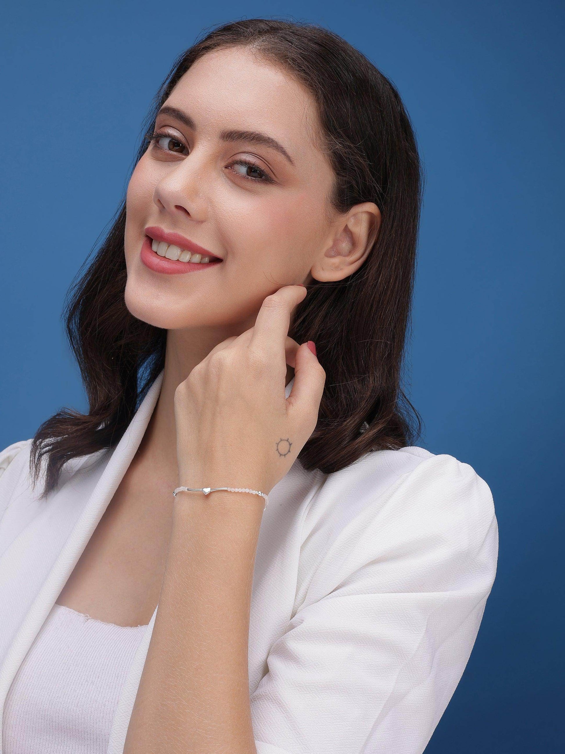 Silver Naughty Heart Bracelet - SAAAR Jewellery