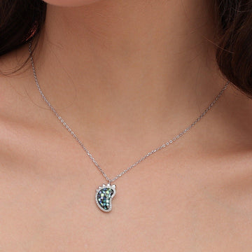silver mother of pearl pendant