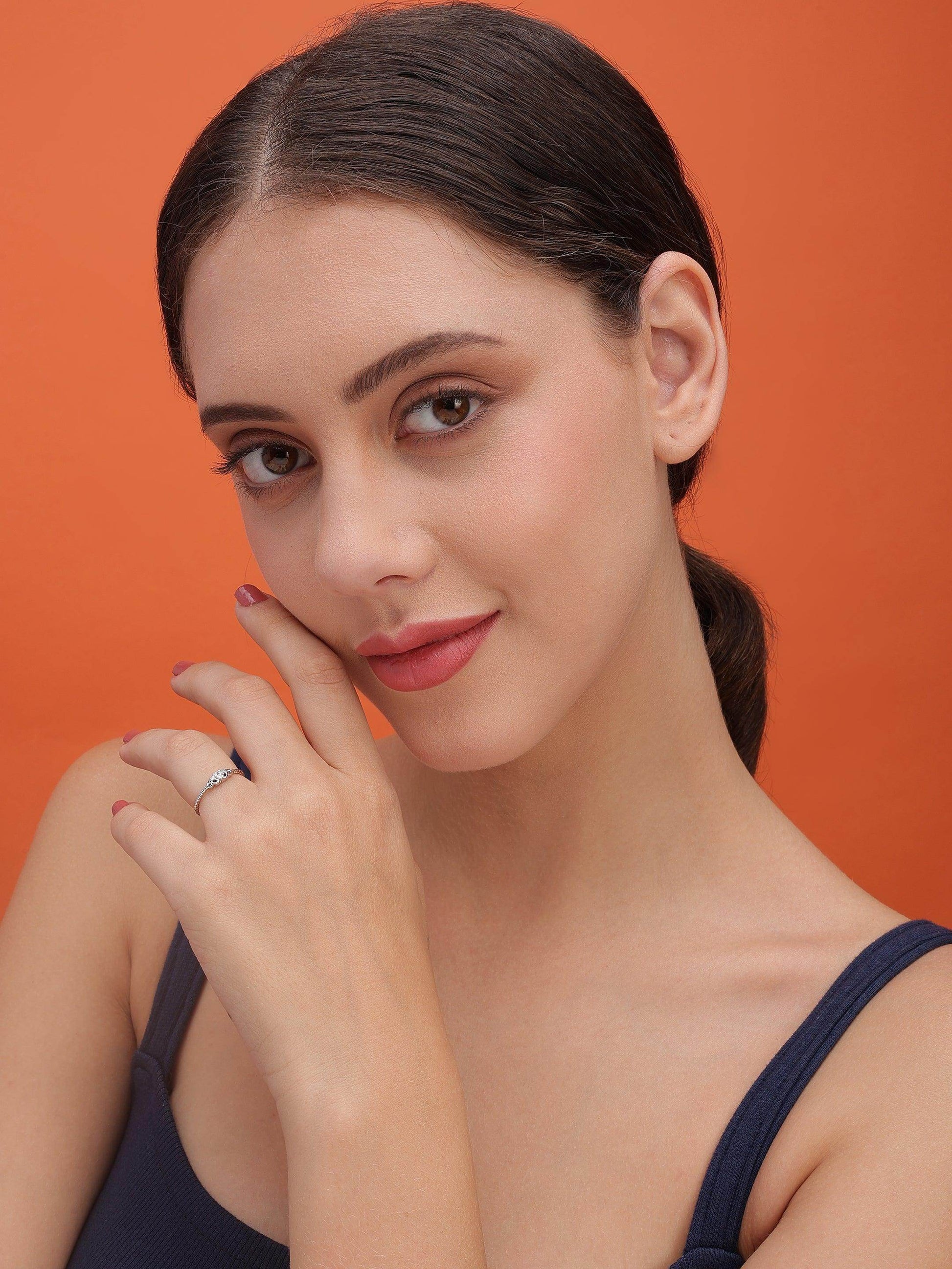 silver shine me ring - SAAAR Jewellery
