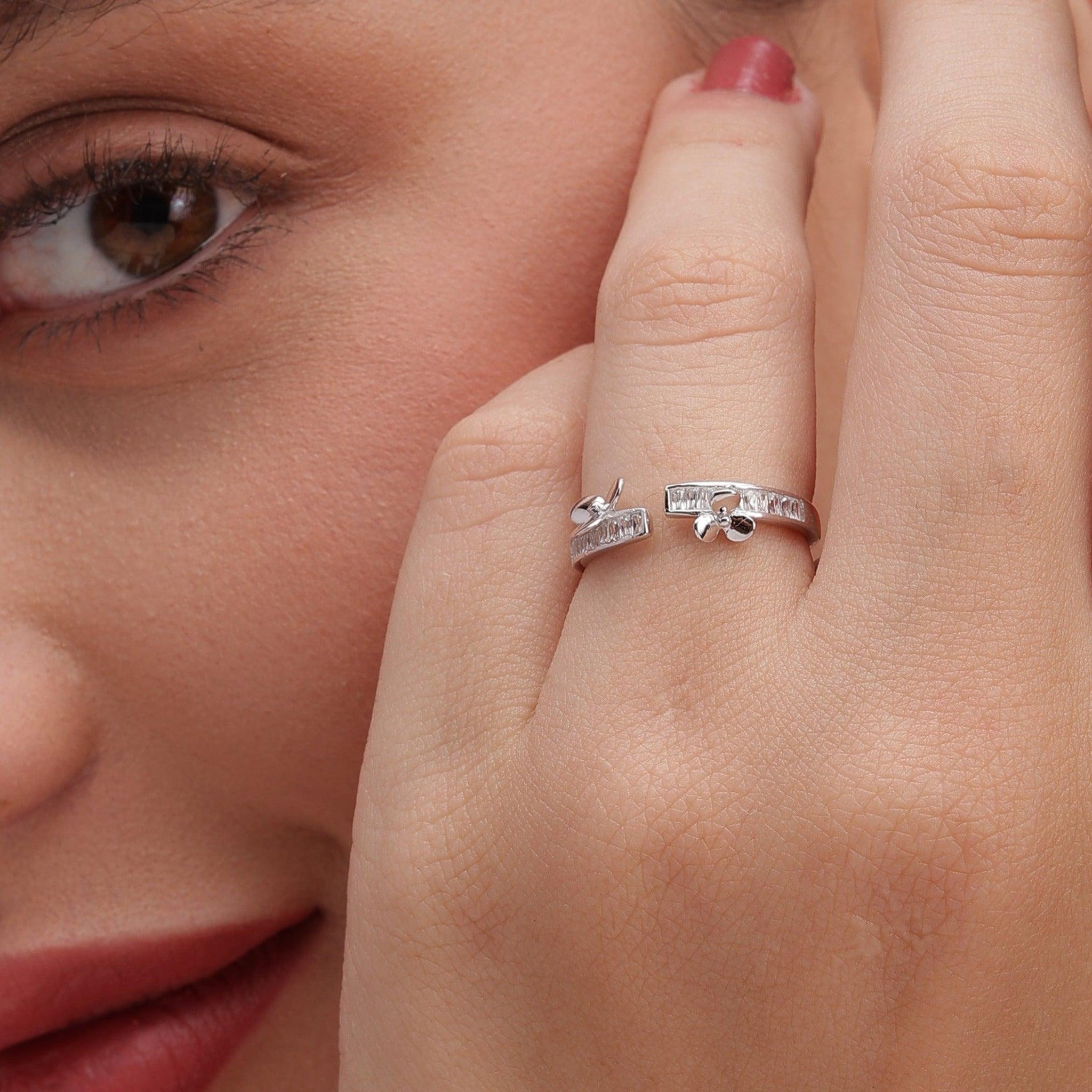 Silver Starlit Ring