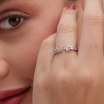 Silver Starlit Ring