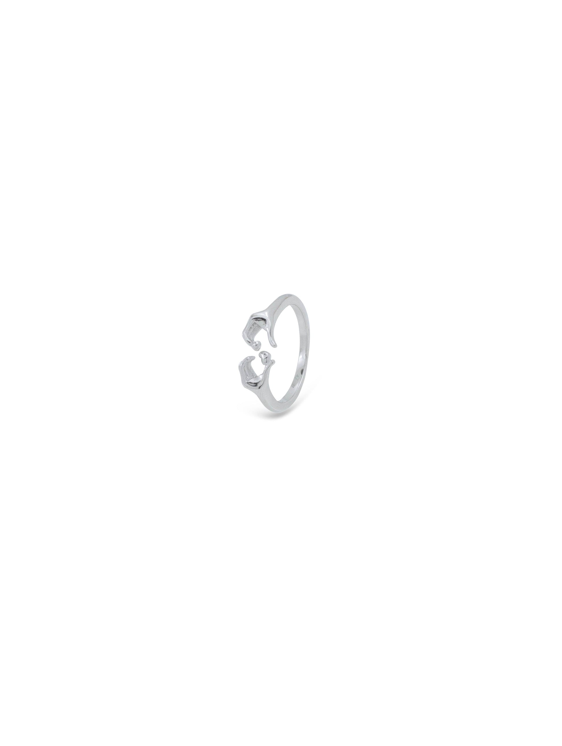 Silver Heart Hug Rings - SAAAR Jewellery