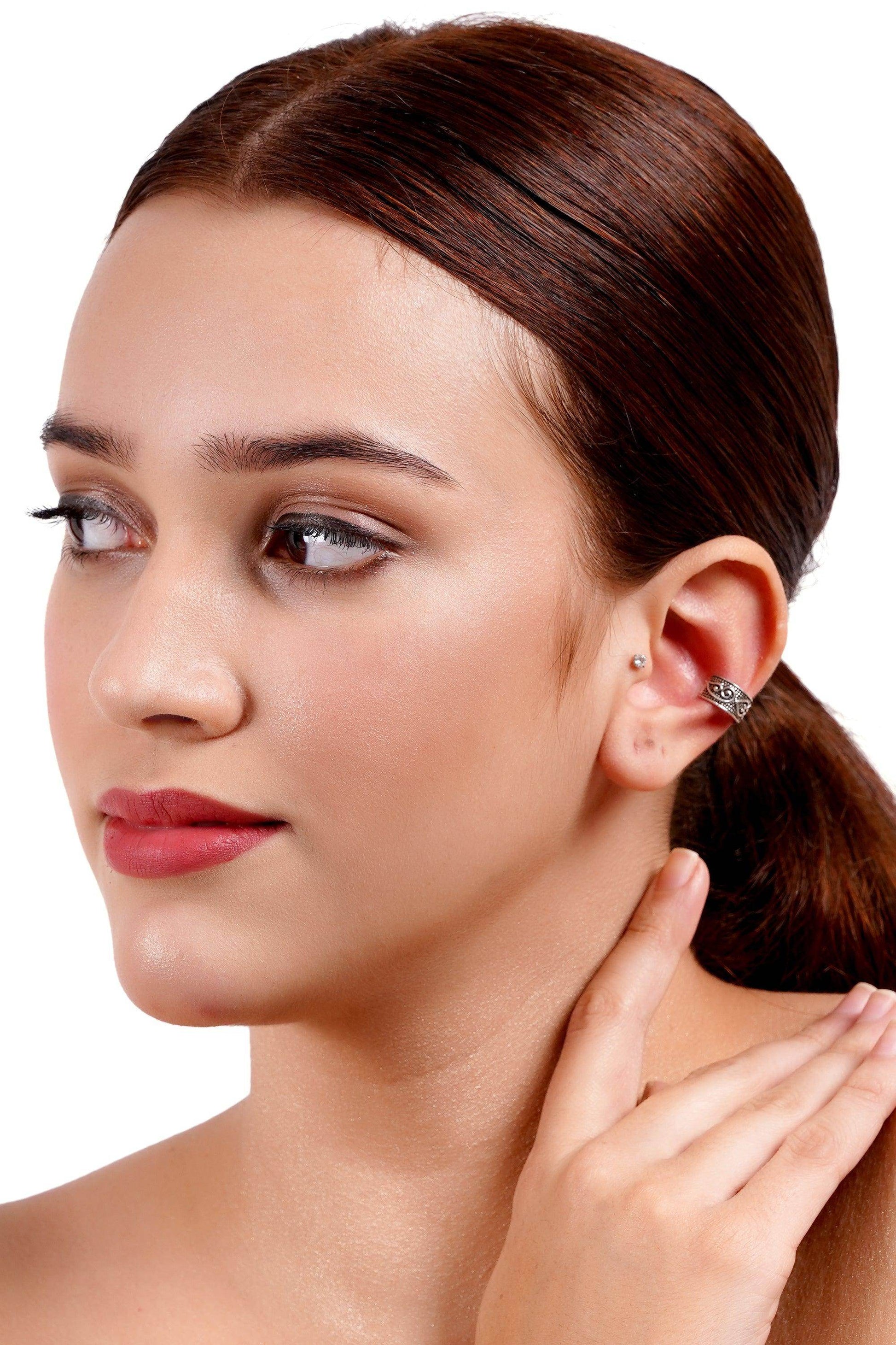 Chic Rose Gold Dangling Earrings - SAAAR Jewellery