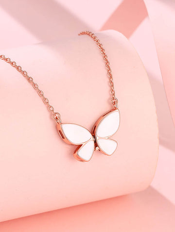 Silver Butterfly Magnet Chain