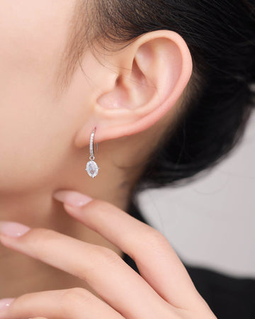 Fish Hook Swarovski Earings