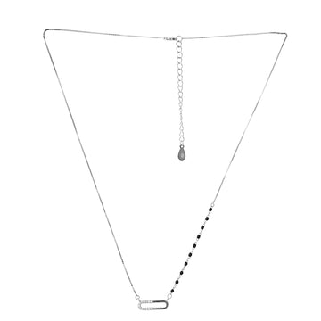 925 silver elegant stud mangalsutra.