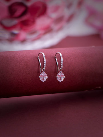 Fish Hook Swarovski Earings